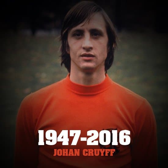 Outpouring of Emotion as Football Pays Tribute to Johan Cruyff