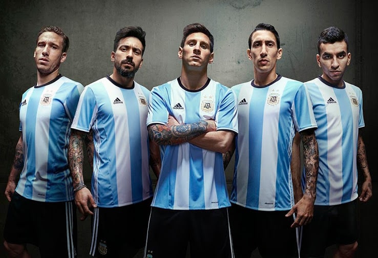 Adidas Unveil New World Cup Argentina Football Shirt