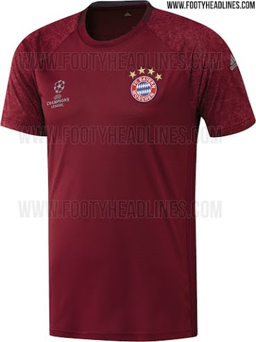 New 2016/2017 Bayern Champions League Training Shirt Leaked