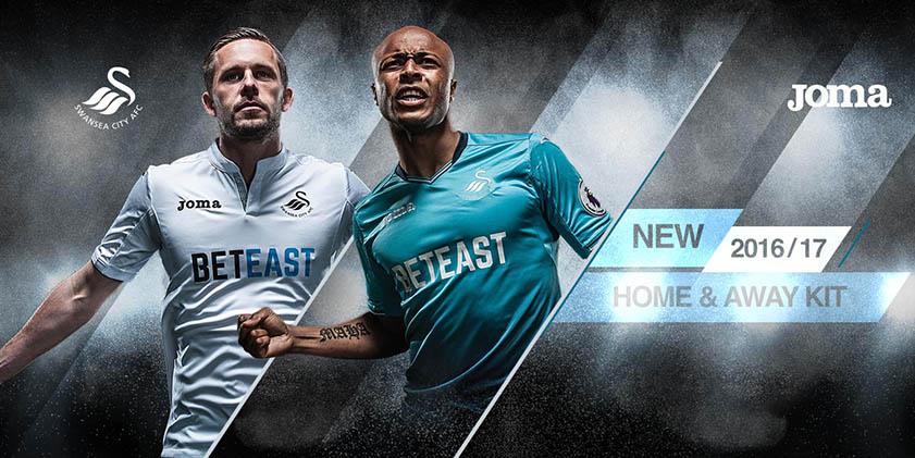 Swansea City Launch 2016/17 Home & Away Kits