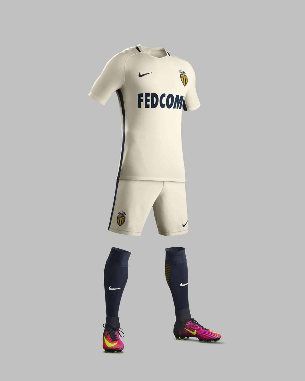 AS MONACO AWAY KIT FULL
