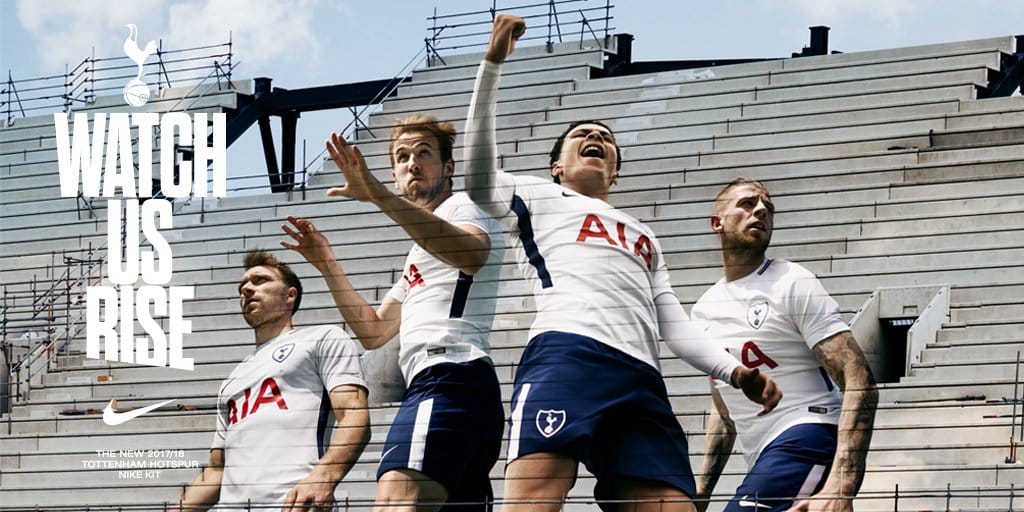 Spurs 2017-18 Home Kit Rises…