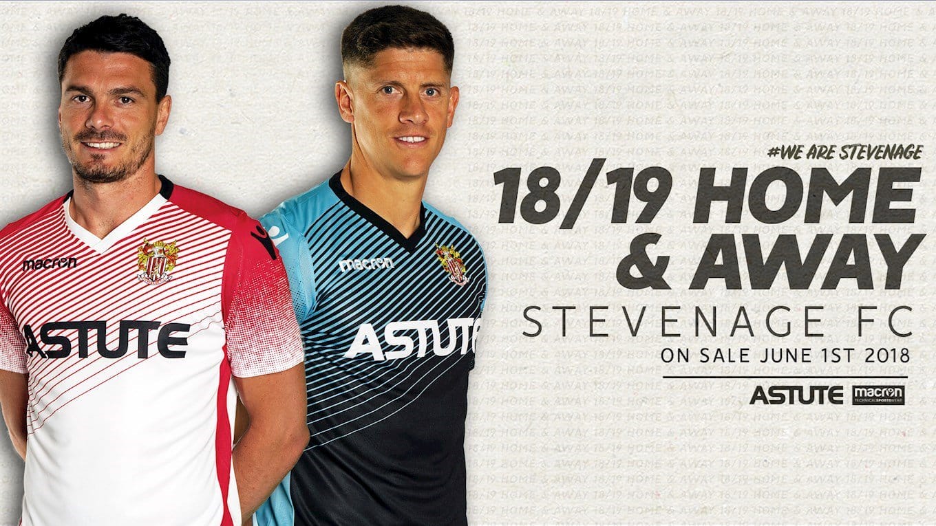 Stevenage Release their 2018/19 Home and Away Kit by Macron