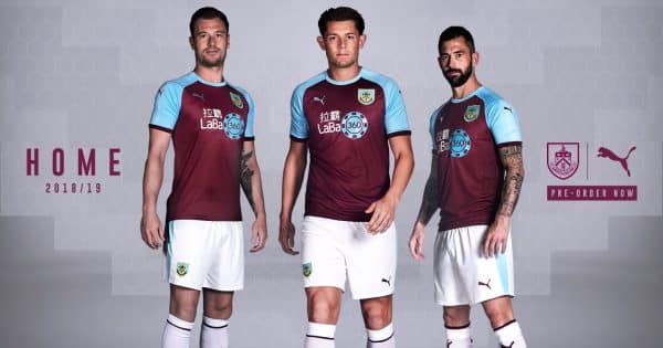 Burnley Release Their 2018/19 Home Kit Featuring Record Sponsors