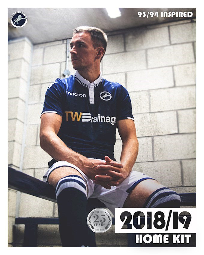 Millwall Have Released Their 2018/19 The Den-Inspired Home Kit