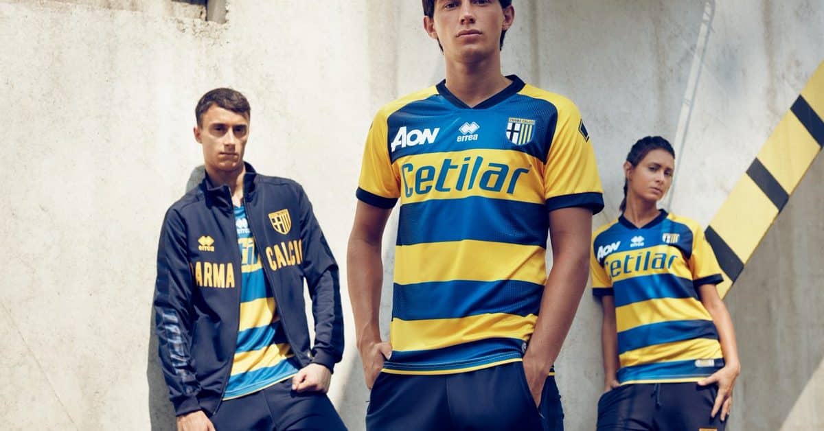 Maillot Entraînement Parma Calcio 1913 - Erreà 2017/18 - Bleu - Taille S - Occasion