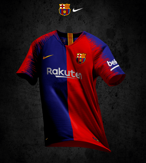 This Barcelona Concept Kit Features Their Re-designed Logo.