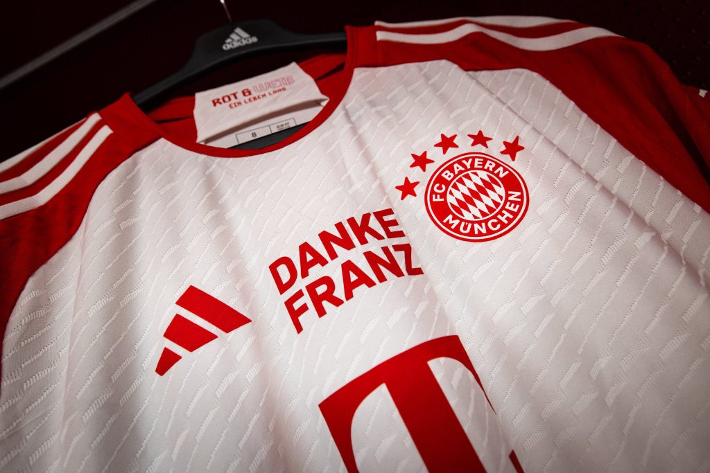 Bayern Munich's Special Beckenbauer Tribute Warm-up Jumper