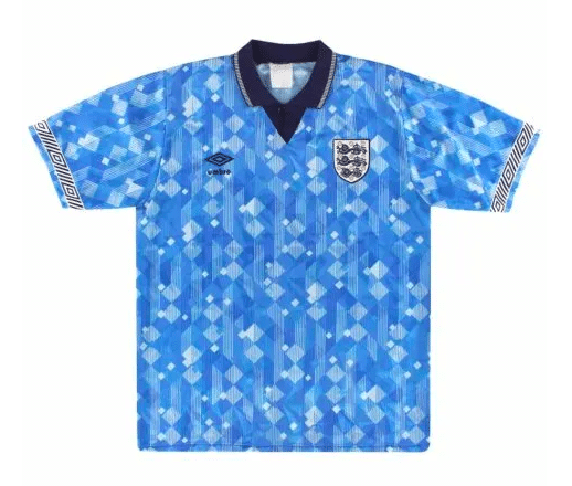 England’s Iconic Sky Blue 1990 World Cup Kit