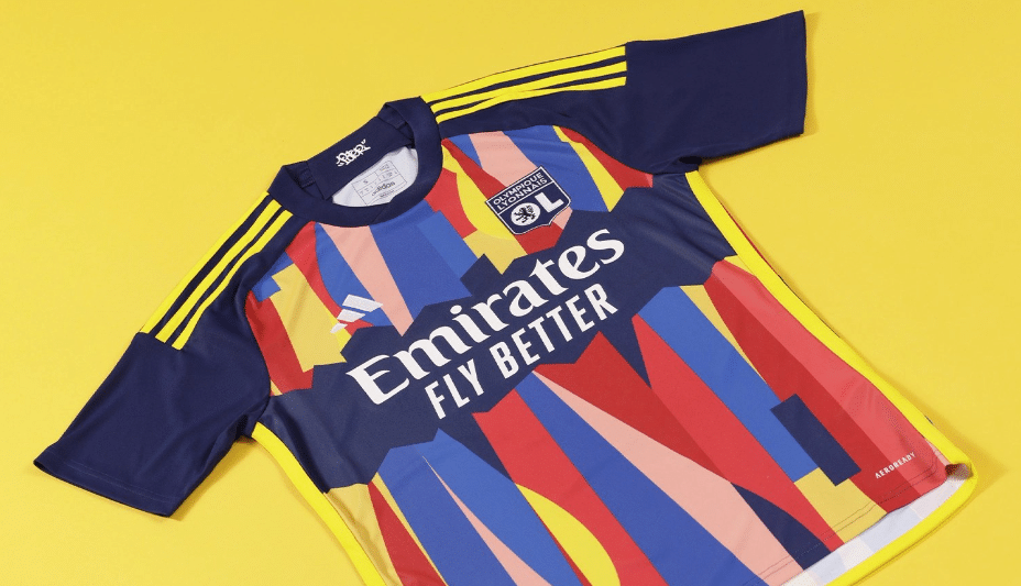 A Closer Look at Olympique Lyon’s New 2023-2024 Third Kit by Street Artist Simon Poter