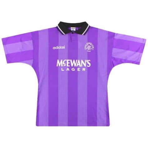 The Rangers 1994-95 Purple Third Kit