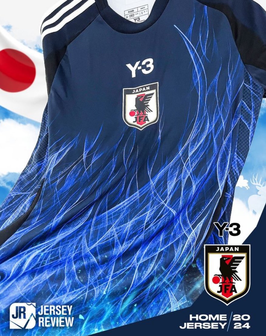 Japan Adidas Y-3 Yamamoto 2024 “Fire” Home Kit Leaked