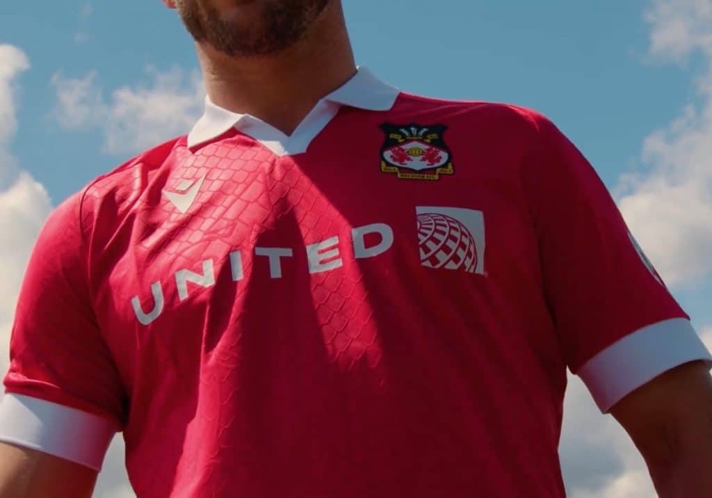 Wrexham Launch 2024/25 Dragon Scale Home Kit.