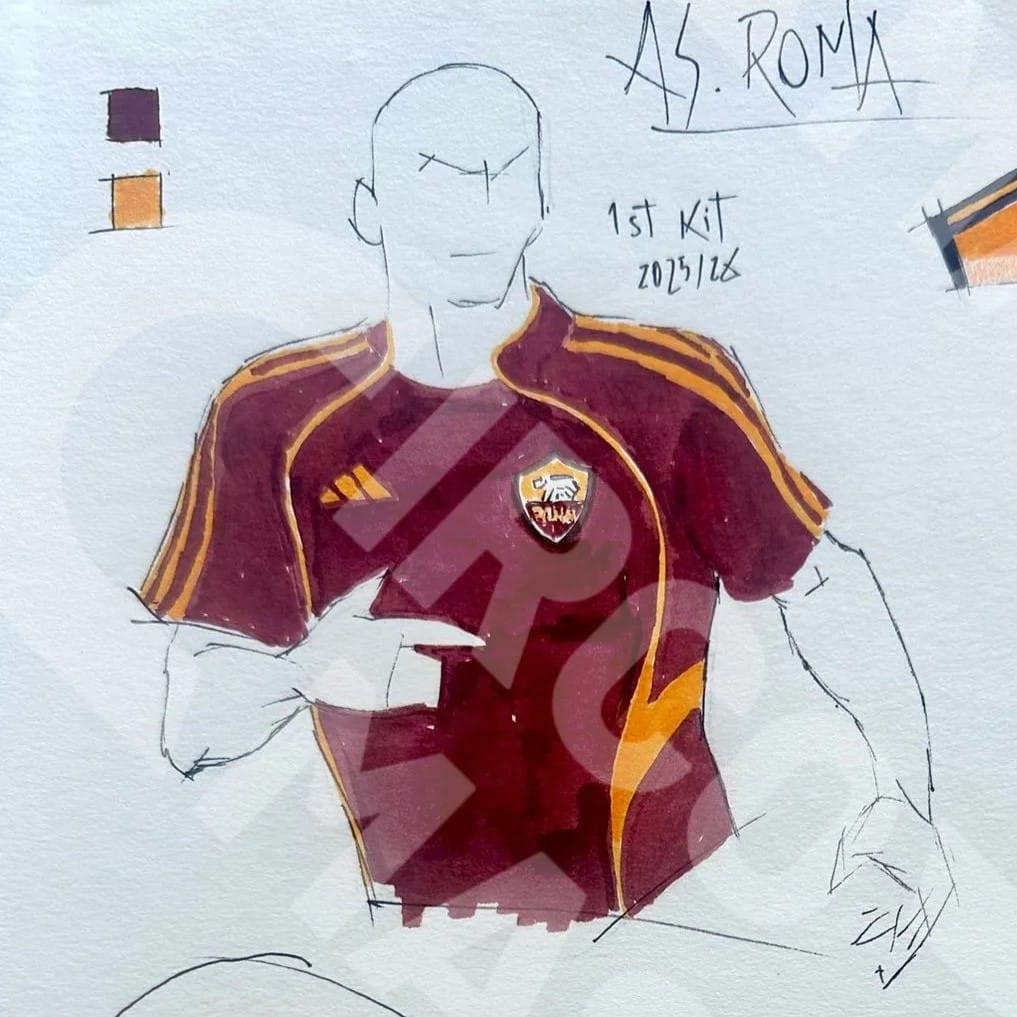 AS Roma 2025/26 Adidas Home Kit LEAKED