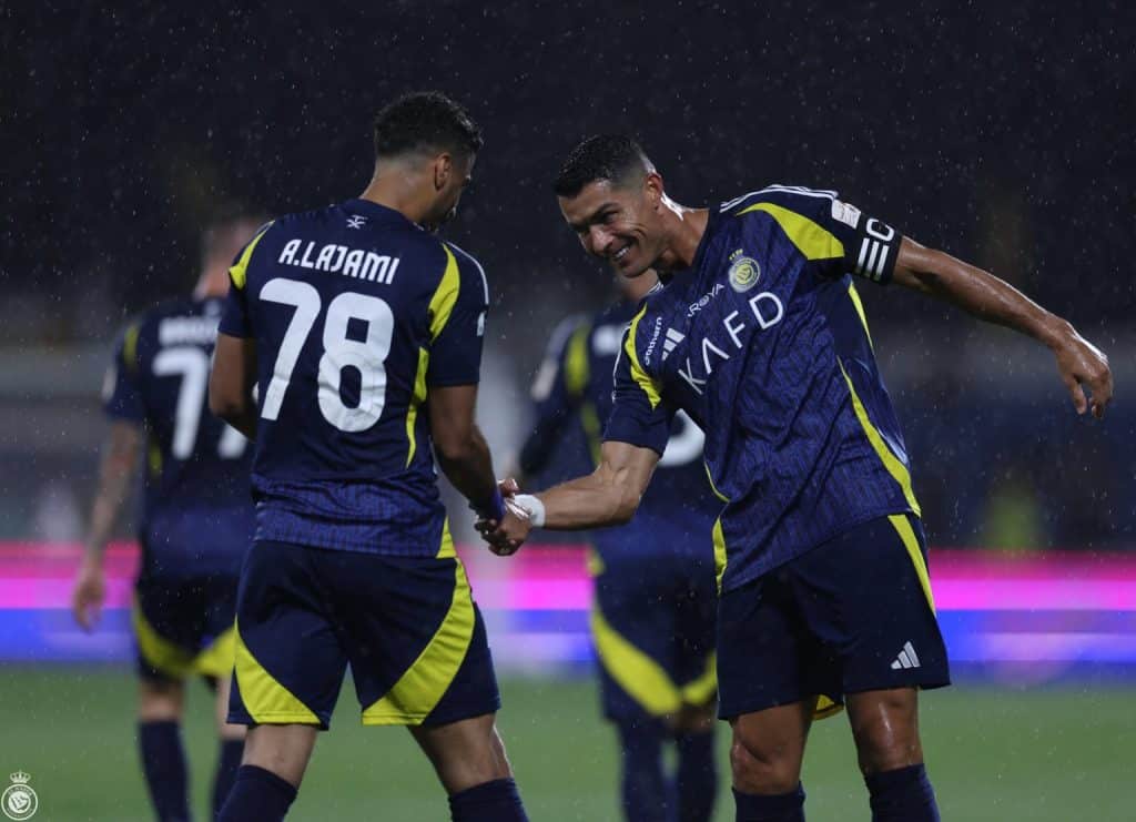 Cristiano Ronaldo in Al Nassr 2024/25 Away Kit.