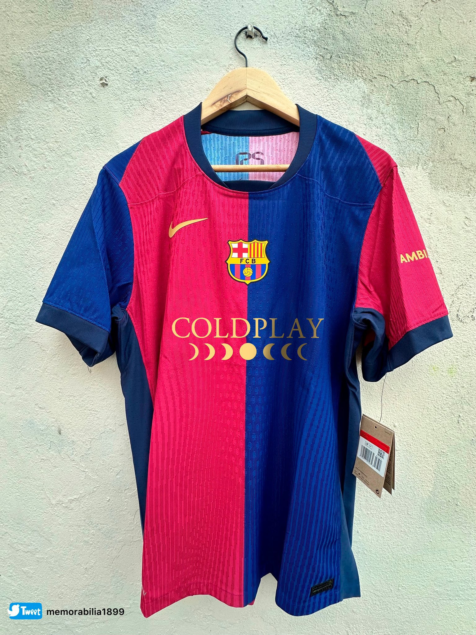 Barcelona to wear Coldplay Sponsor in El Clásico.