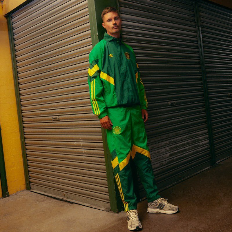 Celtic and Adidas Originals Retro Collection tracksuit.