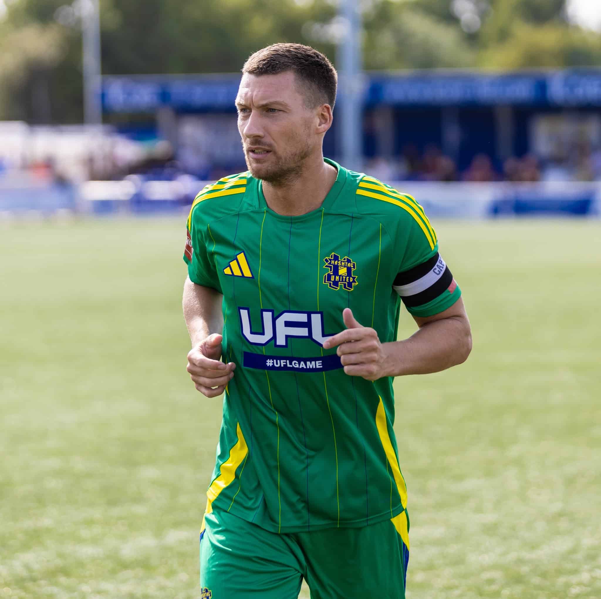 Hashtag United Debut 2024/25 Adidas Green Kit.