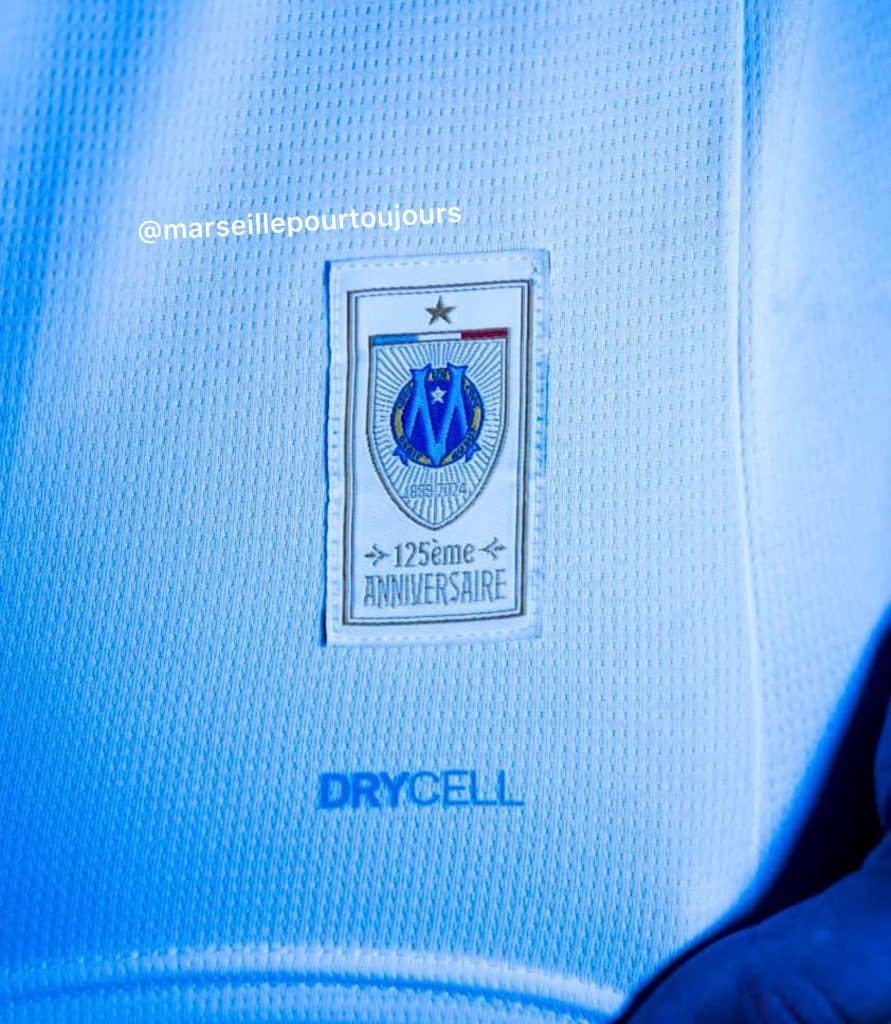 Olympique Marseille 2024/25 125th Anniversary Kit Badge.