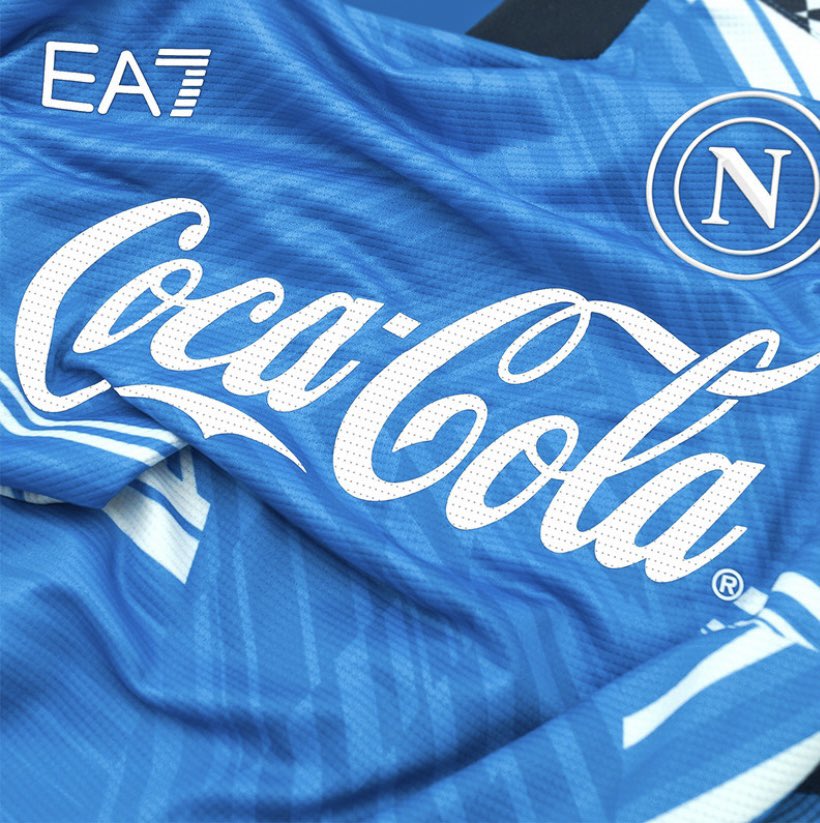 Napoli Debut Stunning Coca-Cola Pre-Match Kit.