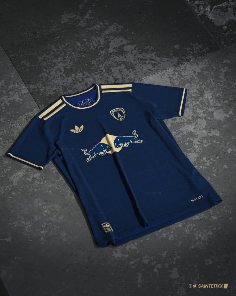 Paris FC Red Bull Concept Kits Leaked.